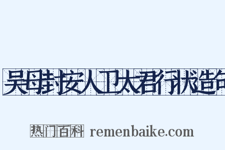 吴母封安人卫太君行状造句是什么意思的图片